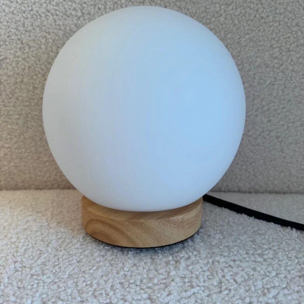 Glass Globe Light with LED Bulb - B